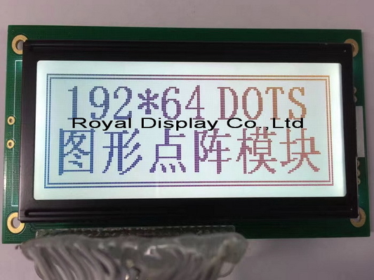 192*64 γραφική οθόνη LCD Μοντέλο STN ευρείας θέσης AT0107 με πίσω φωτισμό βιομηχανικό παιχνίδι