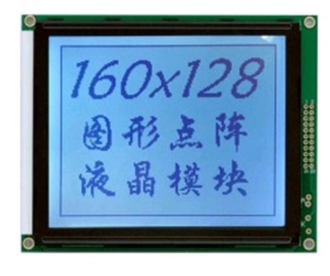 160*128 γραφική μονάδα LCD 6H 12H με φωτισμό T6963C STN μονοχρωματική βιομηχανική οθόνη