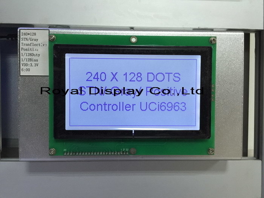 240*128 Γράφη FSTN LCD Μοντέλο Με PCB T6963C Ευρείας Θερμοκρασίας Βιομηχανική Οθόνη