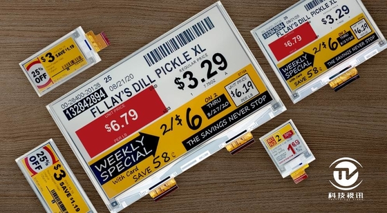 3.7'' EPD 240*416 4 Χρωματική οθόνη ηλεκτρονικού χαρτιού για ηλεκτρονικό σύστημα ετικέτας ράφης