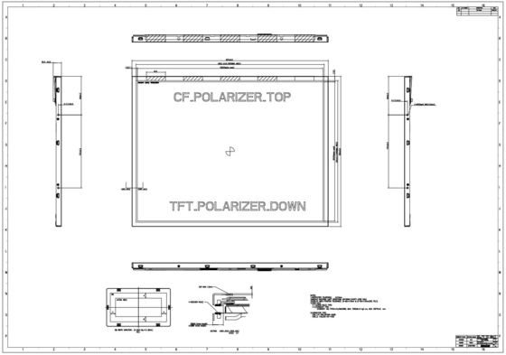 21.3'' TFT 1600*1200 RGB υψηλής αντίθεσης Innolux πλήρης οθόνης LCD Μοντέλο