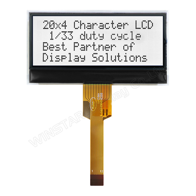 20*4 FSTN Μονοχρωματική I2C ευρεία θερμοκρασία LCD μονάδα Winstar αντικατάσταση