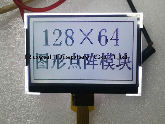 Καυτή μικρή 128X64 γραφική Cog/COB Blacklight LCD πωλήσεων μπλε τμηματική ενότητα επίδειξης Spi