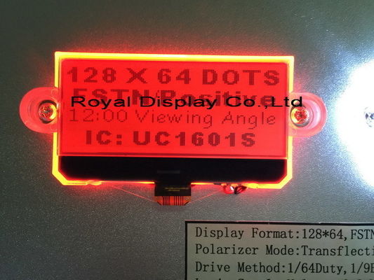 Καυτή μικρή 128X64 γραφική Cog/COB Blacklight LCD πωλήσεων μπλε τμηματική ενότητα επίδειξης Spi