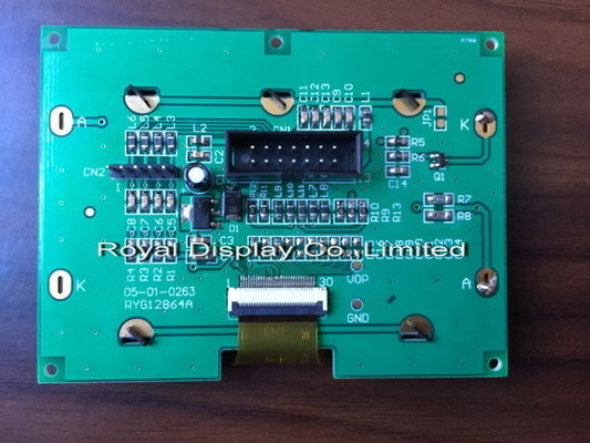 Καυτή μικρή 128X64 γραφική Cog/COB Blacklight LCD πωλήσεων μπλε τμηματική ενότητα επίδειξης Spi