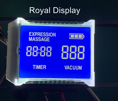 Γραφική LCD STN μπλε αρνητική μονοχρωματική επίδειξη τμήματος με άσπρο Backlight