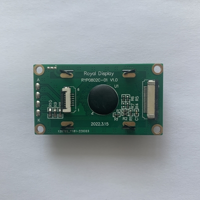 ΣΤΝ Κίτρινο Πράσινο 8*2 Μοντέλο LCD NT7066U 0802 Εμφάνιση LCD χαρακτήρων